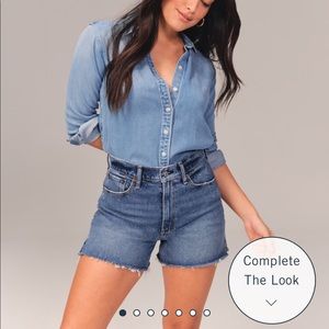 Abercrombie high rise 4in short